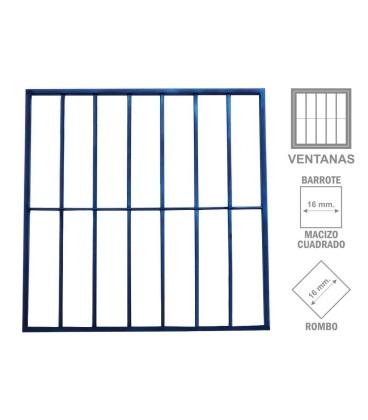 Reja Modelo 1 - barrotes planos