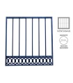 Reja Modelo 7 - barrotes de varilla y cenefa