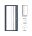 Reja Abatible para Puerta MOD 2.