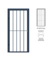 Reja Abatible para Puerta MOD. 6