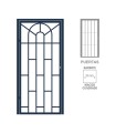 Reja Abatible para Puerta MOD. 10 (Estilo Inglés)