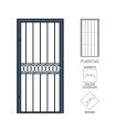 Cancela Modelo 4 - barrotes planos y cenefa