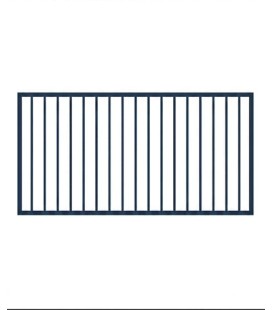 Verja metálica para muro Modelo 1 — Sencilla y resistente