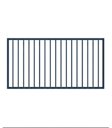 Verja metálica para muro Modelo 1 — Sencilla y resistente